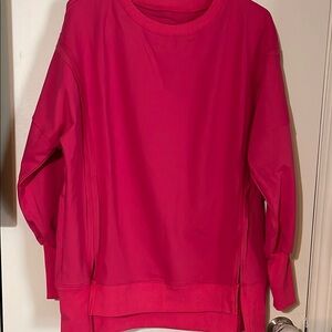 Pink Pullover Sweatshirt | Cozy Casual Crewneck | Size Small